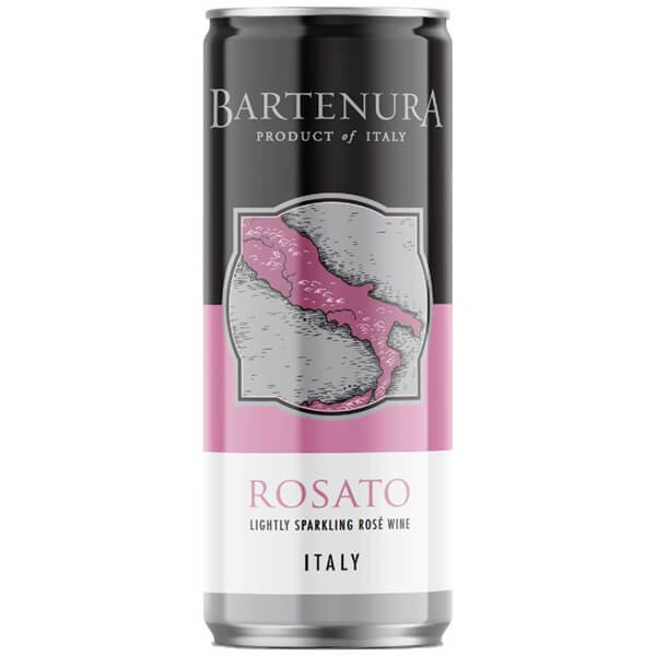 Bartenura Rosato Cans - Pack Of 4 Cans - A Kosher Wine From Italy