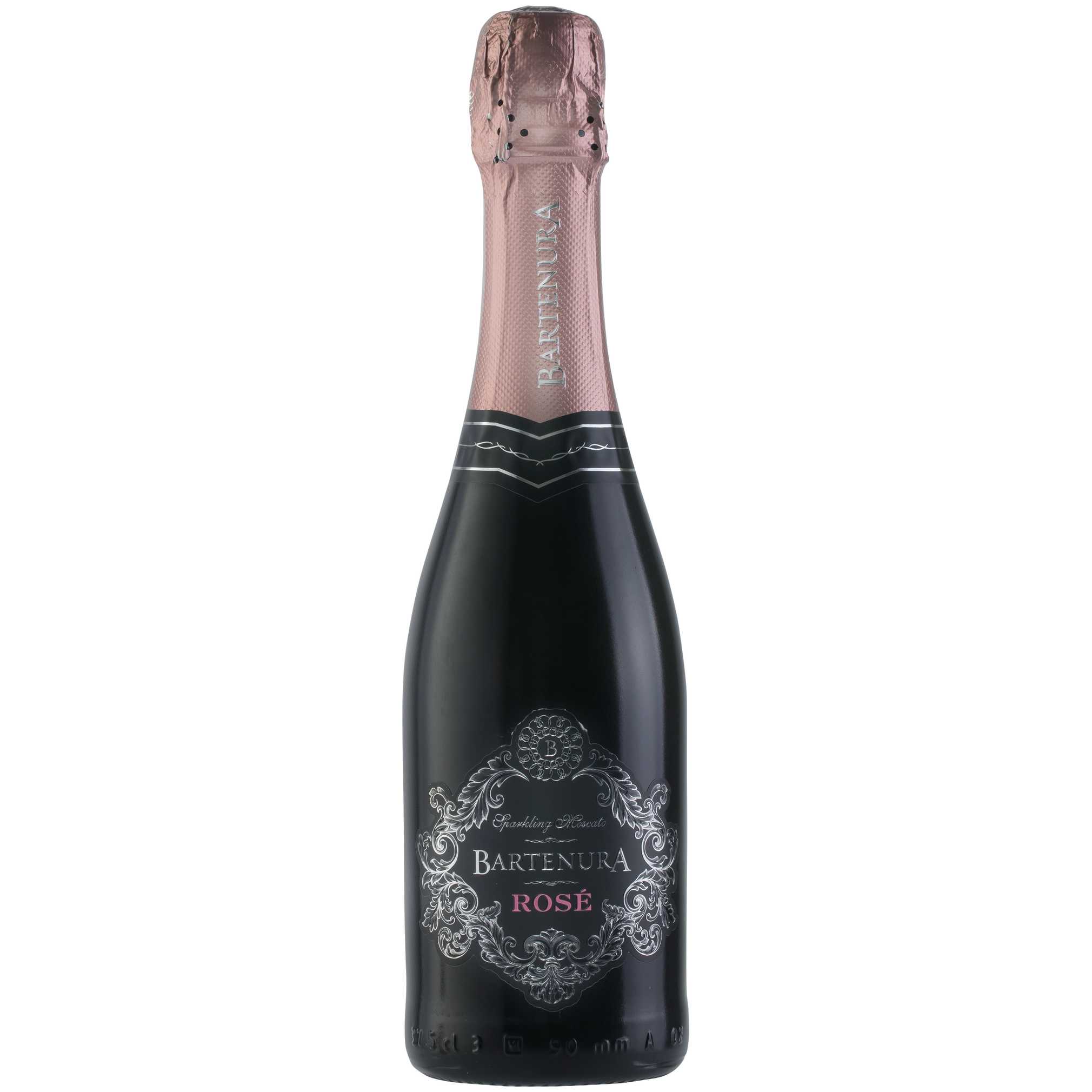 Bartenura Sparkling Moscato Rose (375Ml Mini Bottle) - A Kosher Wine From Italy