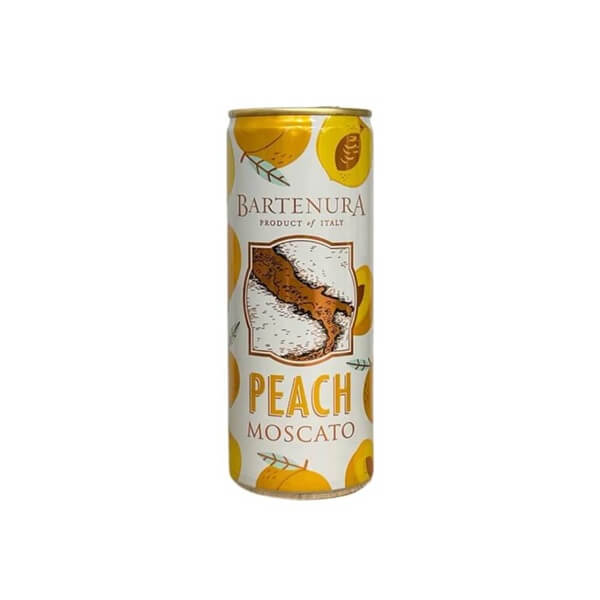 Bartenura Moscato Peach Can (Not Kosher for Passover) 