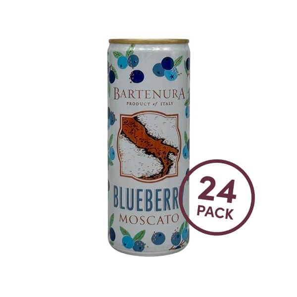 Bartenura Moscato Blueberry Cans (Not Kosher for Passover) - 24 Cans