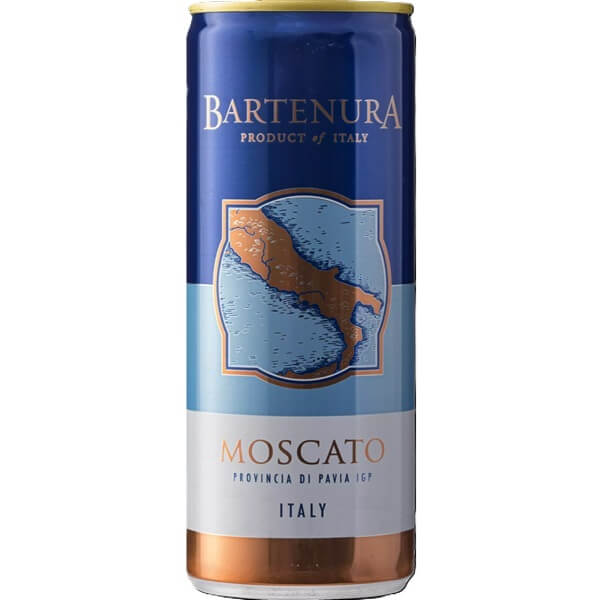 Bartenura Moscato Cans - Pack Of 4 Cans - A Kosher Wine From Italy